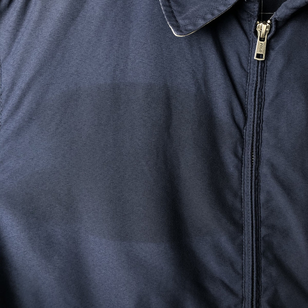 Ralph Lauren POLO RALPH LAUREN Swing Top Sports Jacket Men's L size polyester black type Vintage Second Hand