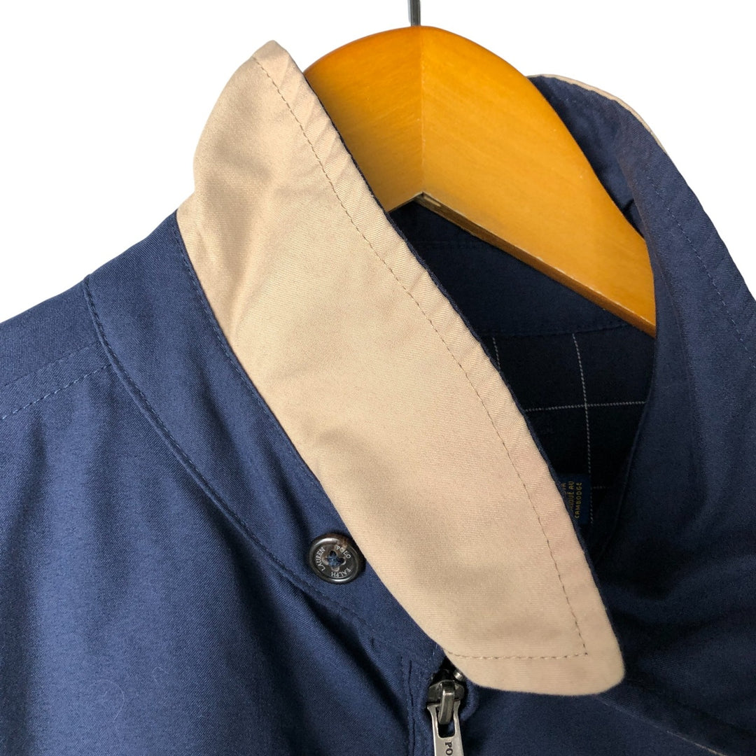 Ralph Lauren POLO RALPH LAUREN Swing Top Sports Jacket Men's L size polyester black type Vintage Second Hand