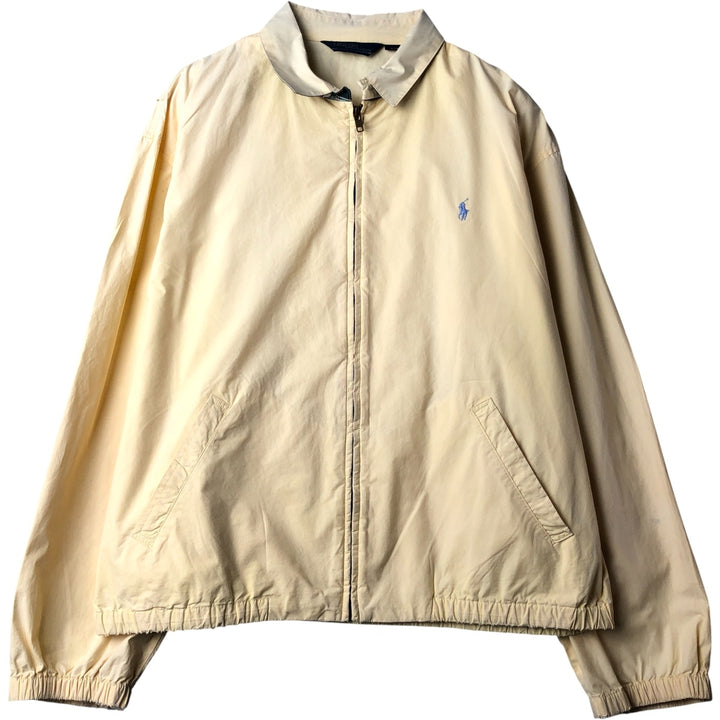 90'S Polo by Ralph Lauren swing top sports jacket, made in the USA, men's size L, vintage cotton yellow type Vintage Second Hand