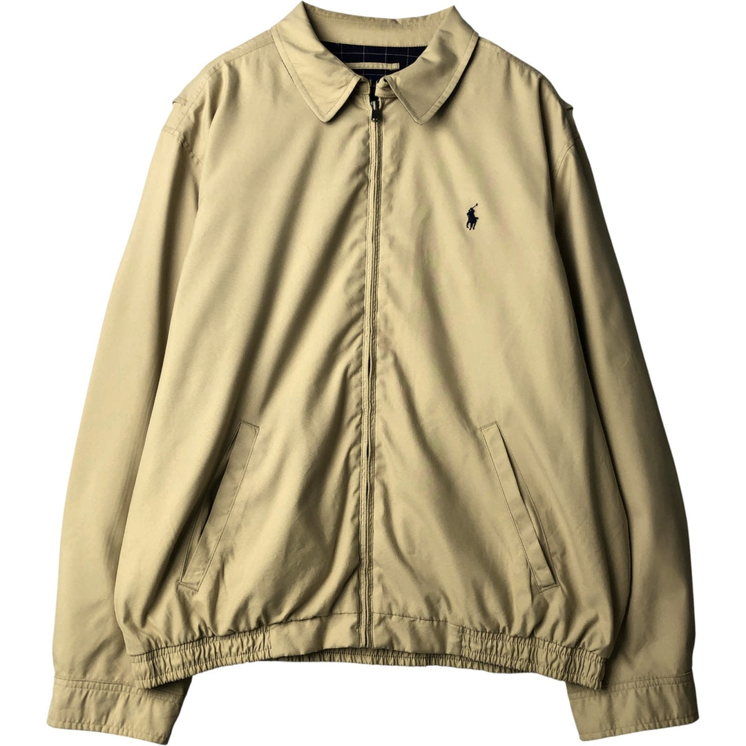 Ralph Lauren POLO RALPH LAUREN Swing Top Sports Jacket Men's XL polyester Beige type Vintage Second Hand