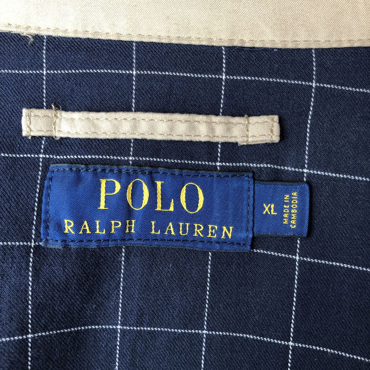 Ralph Lauren POLO RALPH LAUREN Swing Top Sports Jacket Men's XL polyester Beige type Vintage Second Hand