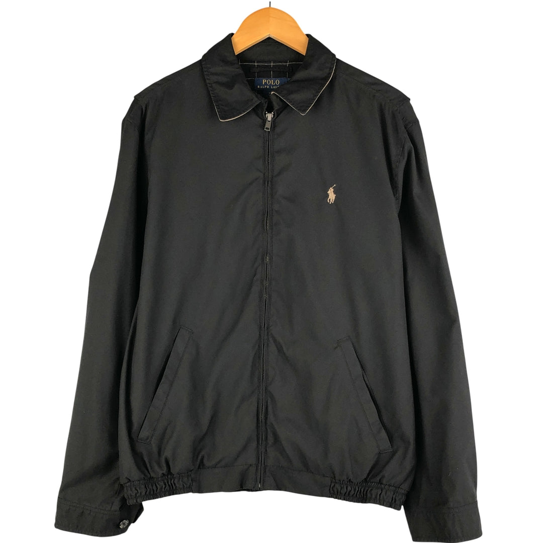 Ralph Lauren POLO RALPH LAUREN Swing Top Sports Jacket Men's M polyester black type Vintage Second Hand