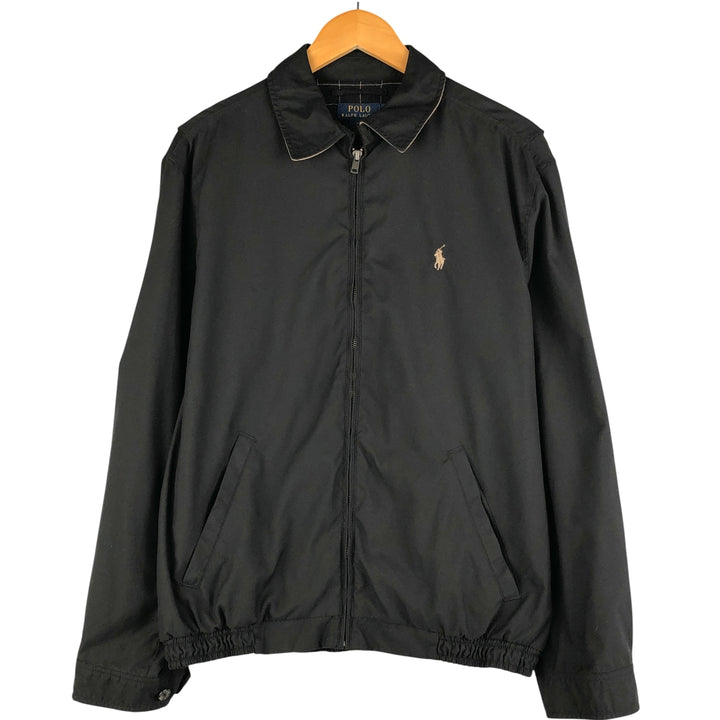 Ralph Lauren POLO RALPH LAUREN Swing Top Sports Jacket Men's M polyester black type Vintage Second Hand