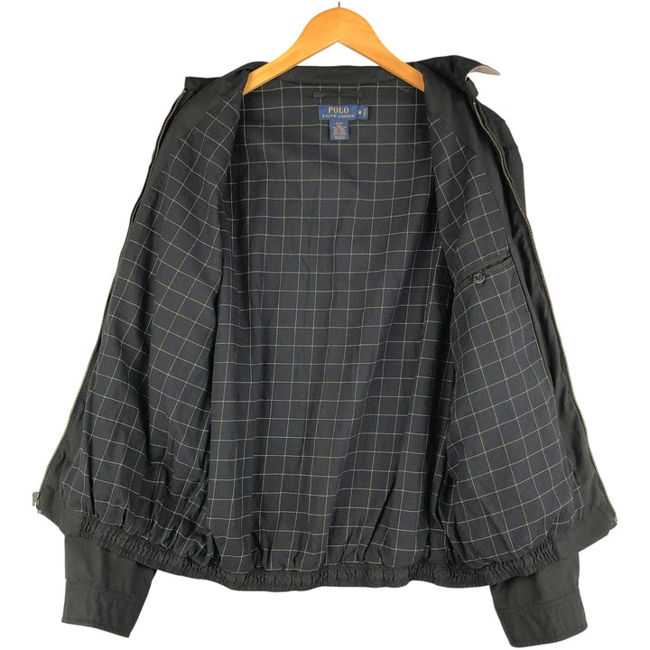 Ralph Lauren POLO RALPH LAUREN Swing Top Sports Jacket Men's M polyester black type Vintage Second Hand