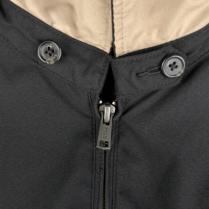 Ralph Lauren POLO RALPH LAUREN Swing Top Sports Jacket Men's M polyester black type Vintage Second Hand