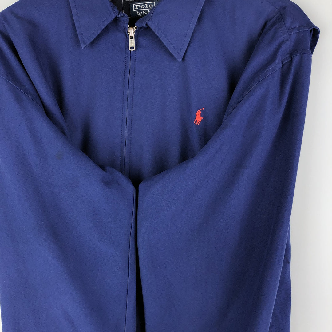 Ralph Lauren POLO by Ralph Lauren Swing Top Sports Jacket Men's L size polyester blue type Vintage Second Hand