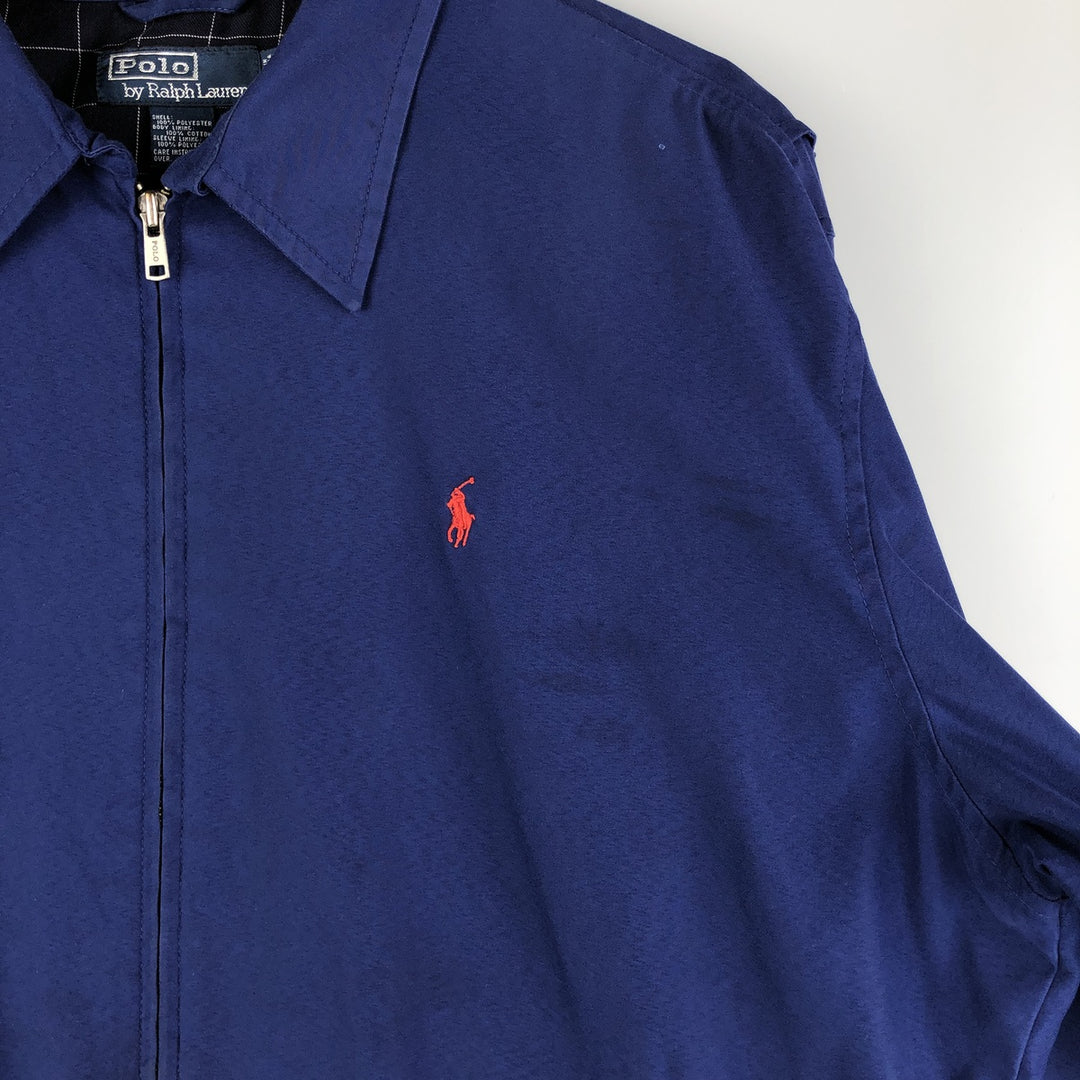 Ralph Lauren POLO by Ralph Lauren Swing Top Sports Jacket Men's L size polyester blue type Vintage Second Hand