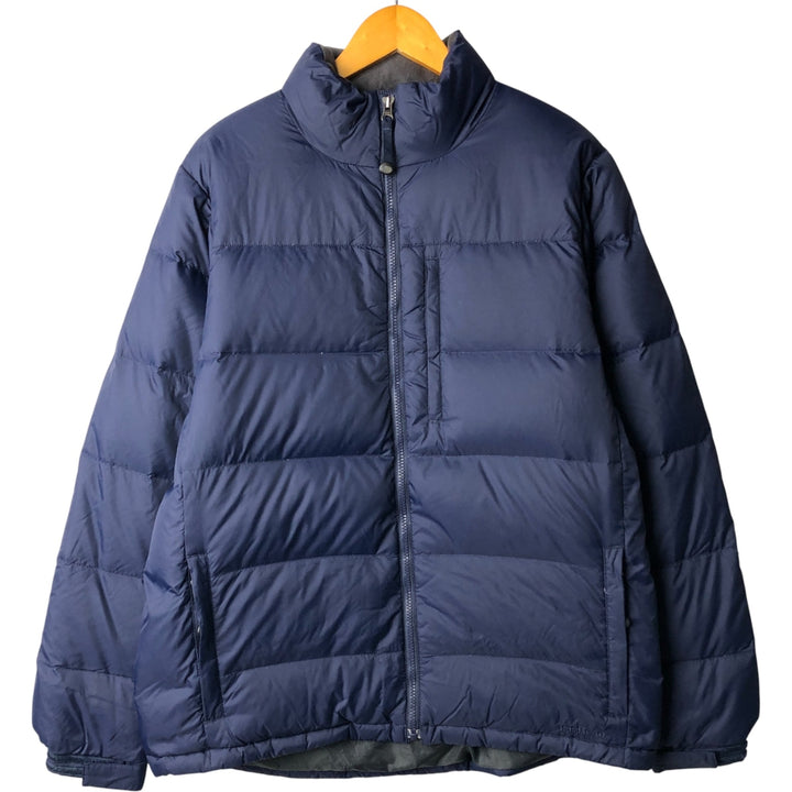 LLBean Ripstop Goose Down Jacket, Men's Size M Nylon navy blue type Vintage Second Hand