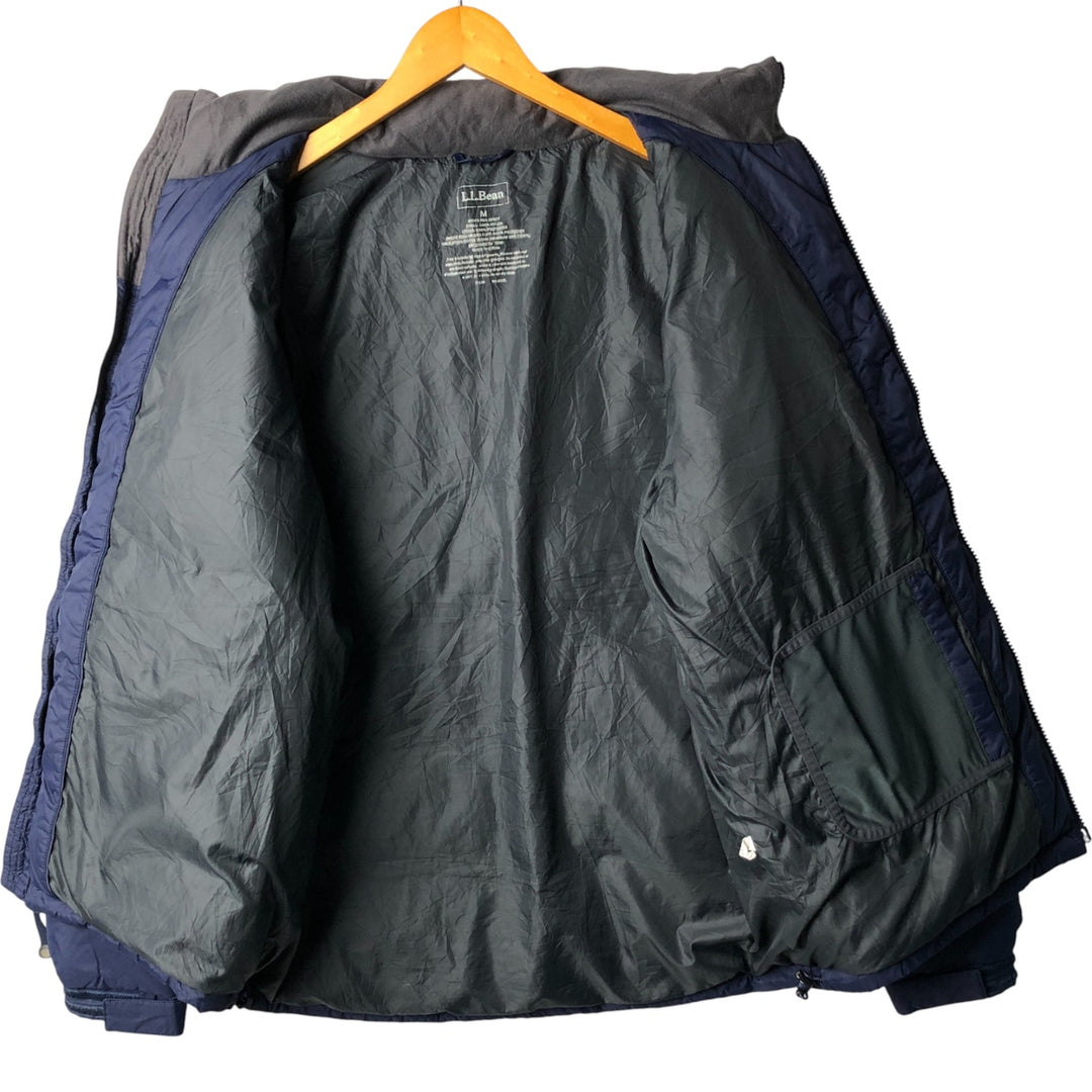 LLBean Ripstop Goose Down Jacket, Men's Size M Nylon navy blue type Vintage Second Hand