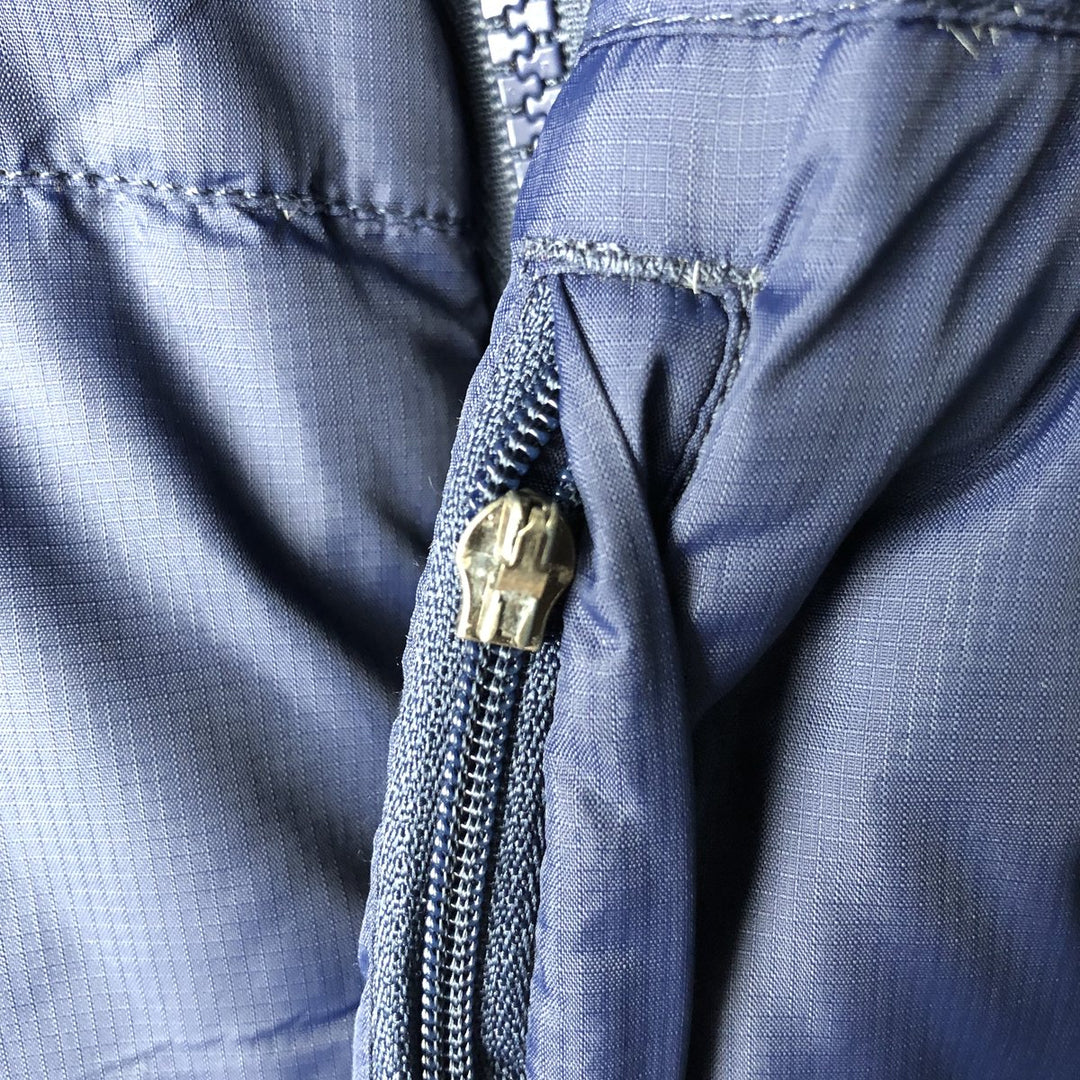 LLBean Ripstop Goose Down Jacket, Men's Size M Nylon navy blue type Vintage Second Hand