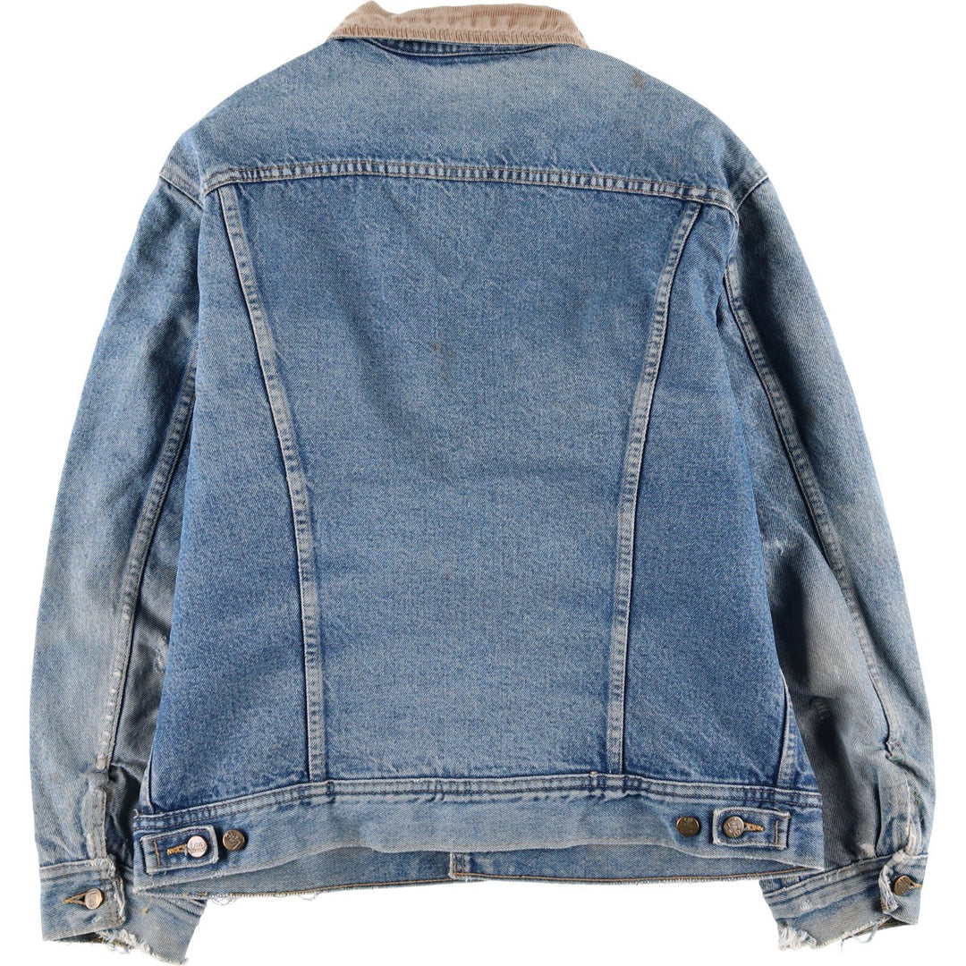 Vintage Lee STORM RIDER denim jacket from the 1980'S and 1990s, size L, men's. unclear blue type Vintage Second Hand