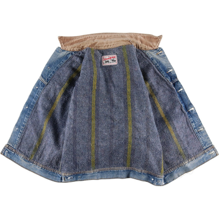 Vintage Lee STORM RIDER denim jacket from the 1980'S and 1990s, size L, men's. unclear blue type Vintage Second Hand