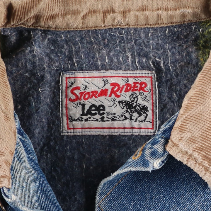 Vintage Lee STORM RIDER denim jacket from the 1980'S and 1990s, size L, men's. unclear blue type Vintage Second Hand