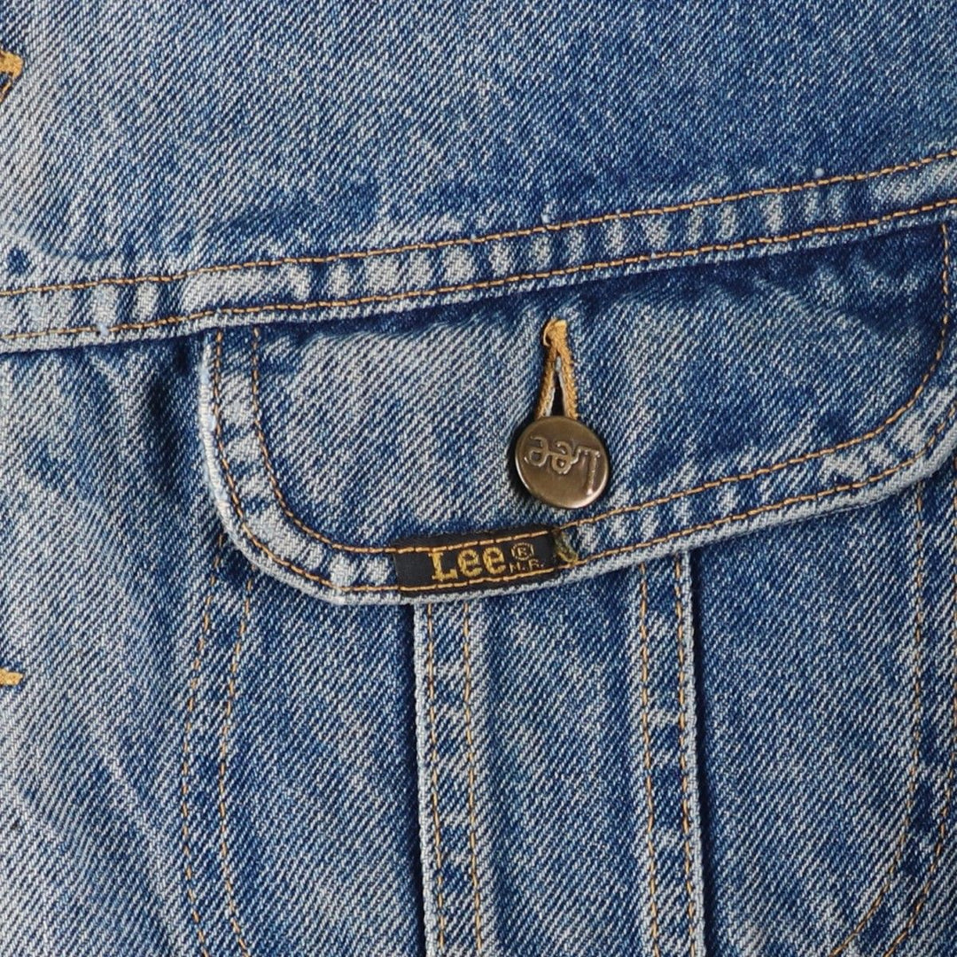 Vintage Lee STORM RIDER denim jacket from the 1980'S and 1990s, size L, men's. unclear blue type Vintage Second Hand