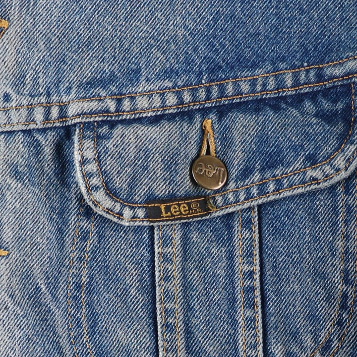 Vintage Lee STORM RIDER denim jacket from the 1980'S and 1990s, size L, men's. unclear blue type Vintage Second Hand