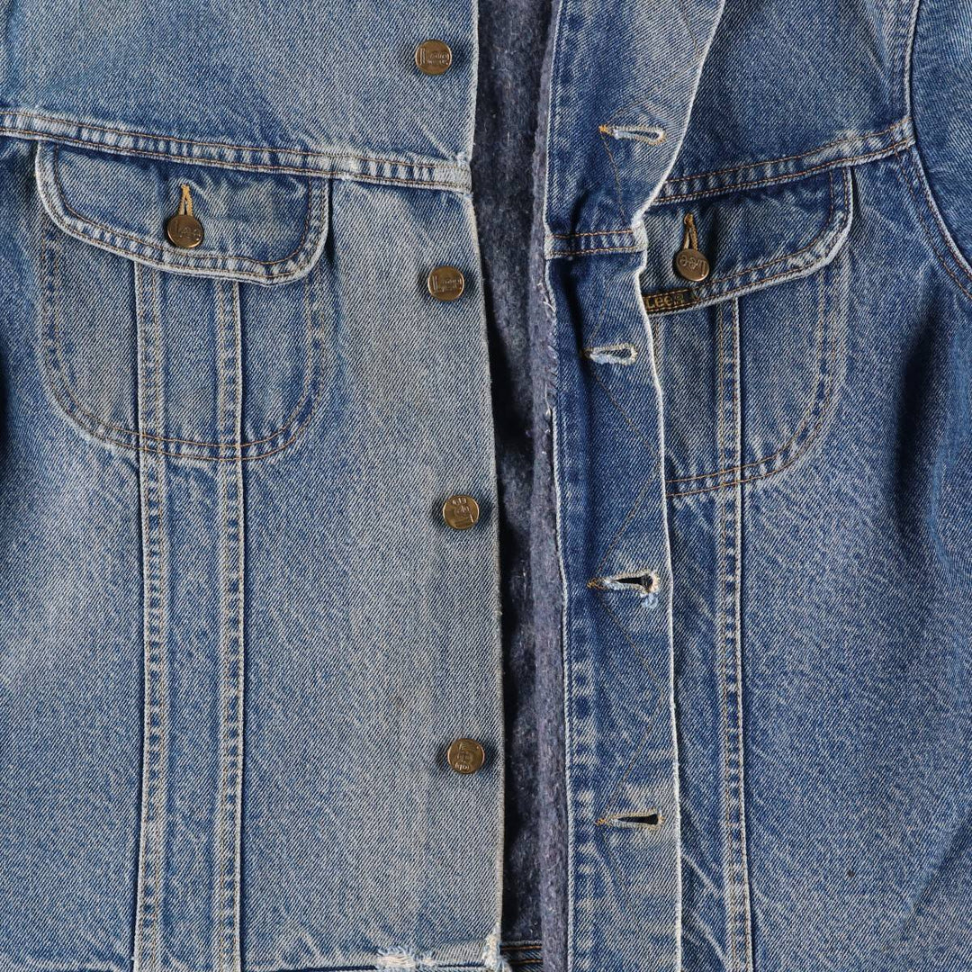 Vintage Lee STORM RIDER denim jacket from the 1980'S and 1990s, size L, men's. unclear blue type Vintage Second Hand