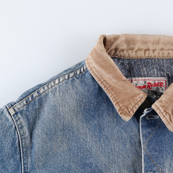 Vintage Lee STORM RIDER denim jacket from the 1980'S and 1990s, size L, men's. unclear blue type Vintage Second Hand