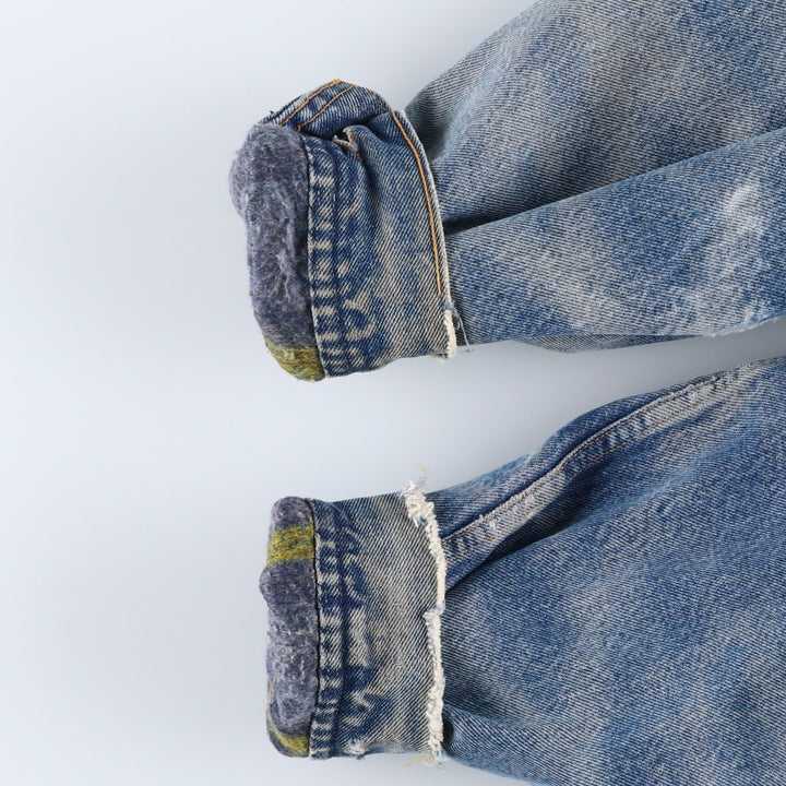 Vintage Lee STORM RIDER denim jacket from the 1980'S and 1990s, size L, men's. unclear blue type Vintage Second Hand