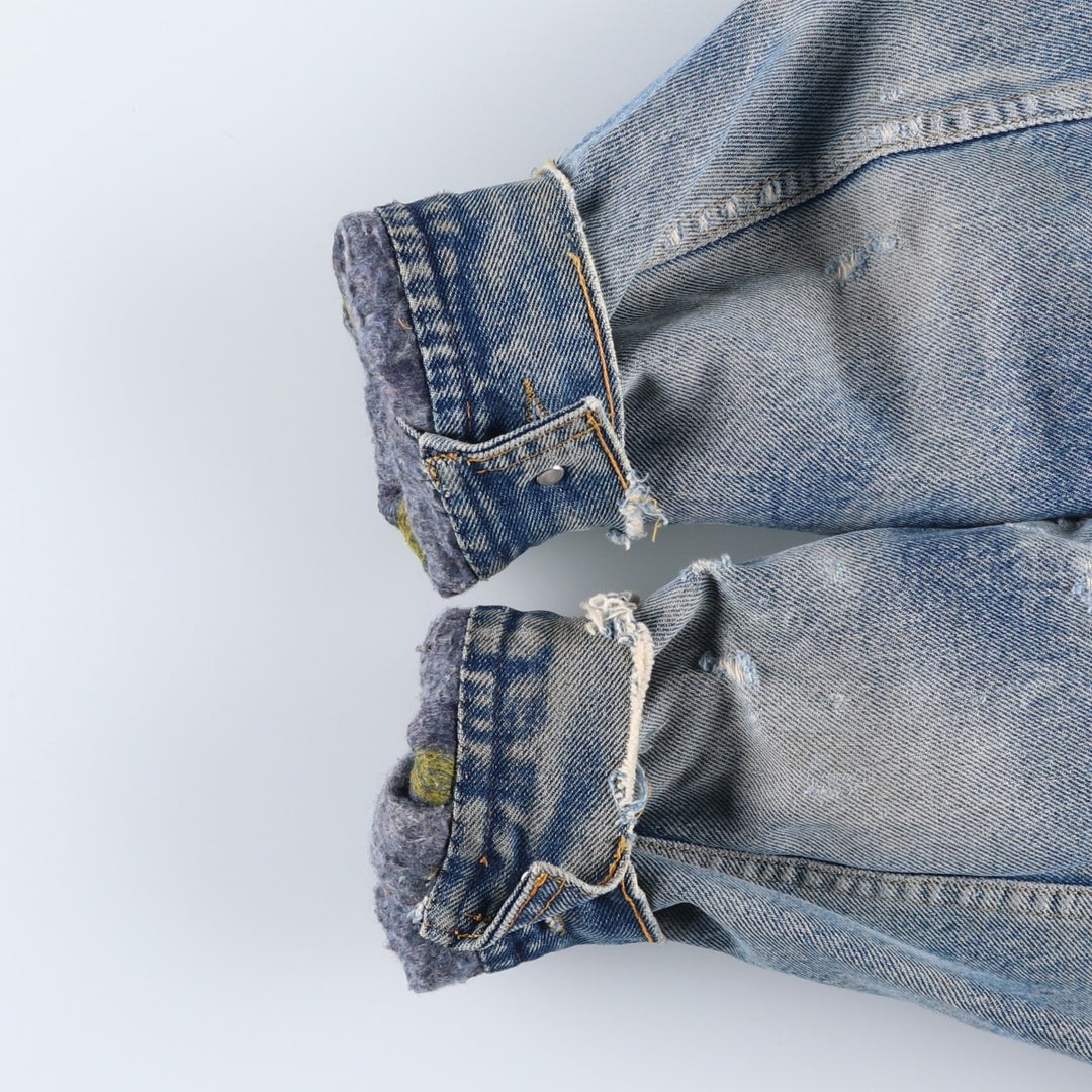 Vintage Lee STORM RIDER denim jacket from the 1980'S and 1990s, size L, men's. unclear blue type Vintage Second Hand