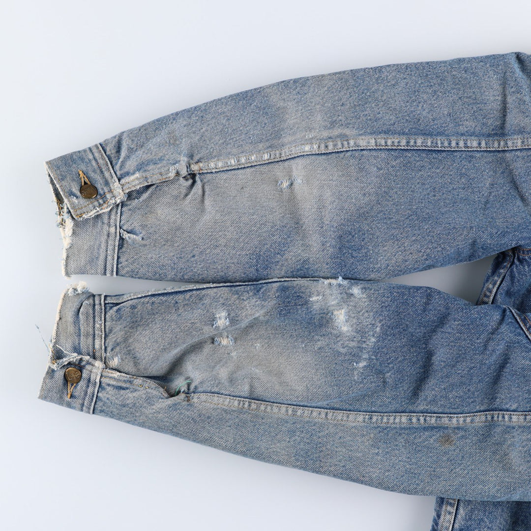 Vintage Lee STORM RIDER denim jacket from the 1980'S and 1990s, size L, men's. unclear blue type Vintage Second Hand
