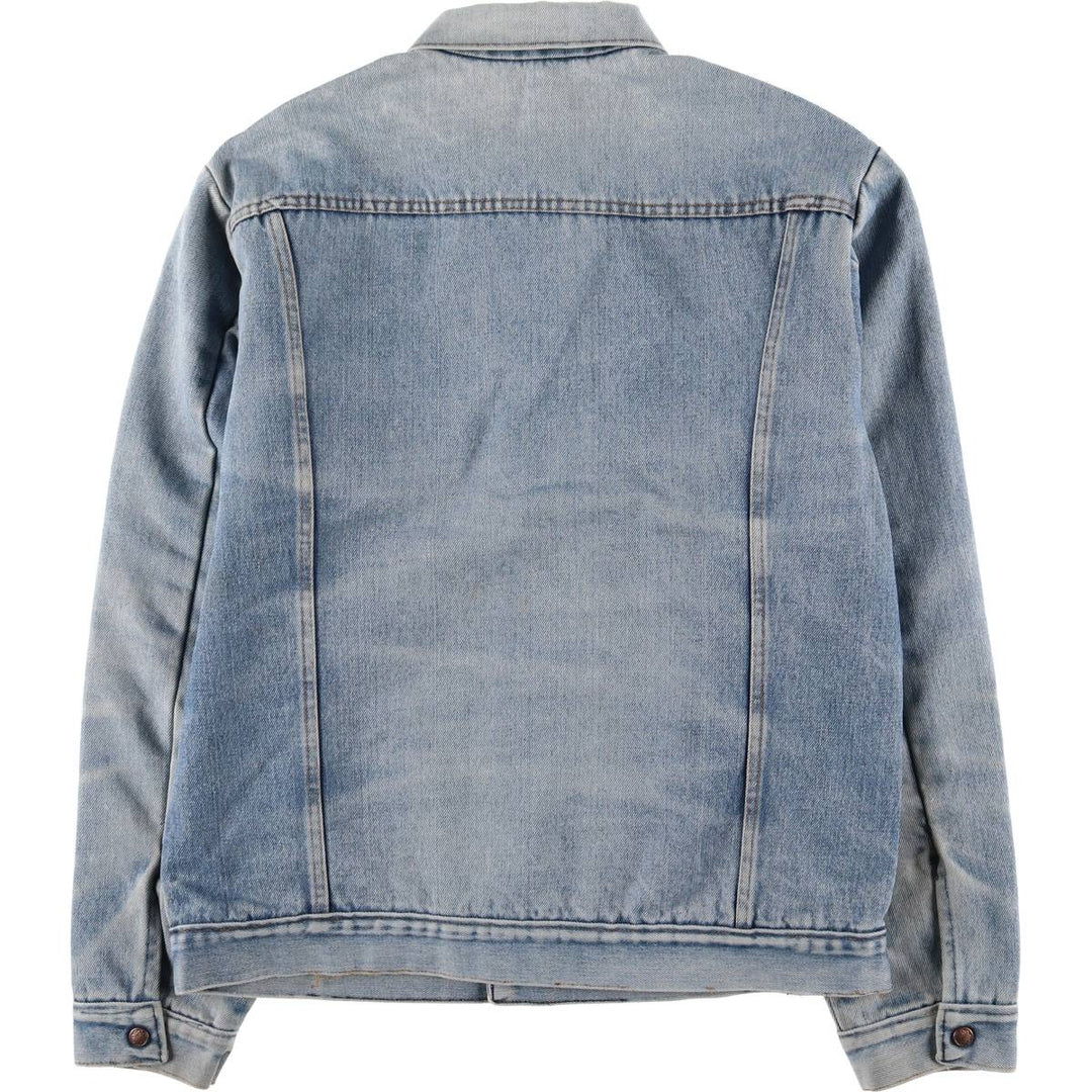 Padded denim jacket, size L, for men unclear Blue type light blue Vintage Second Hand