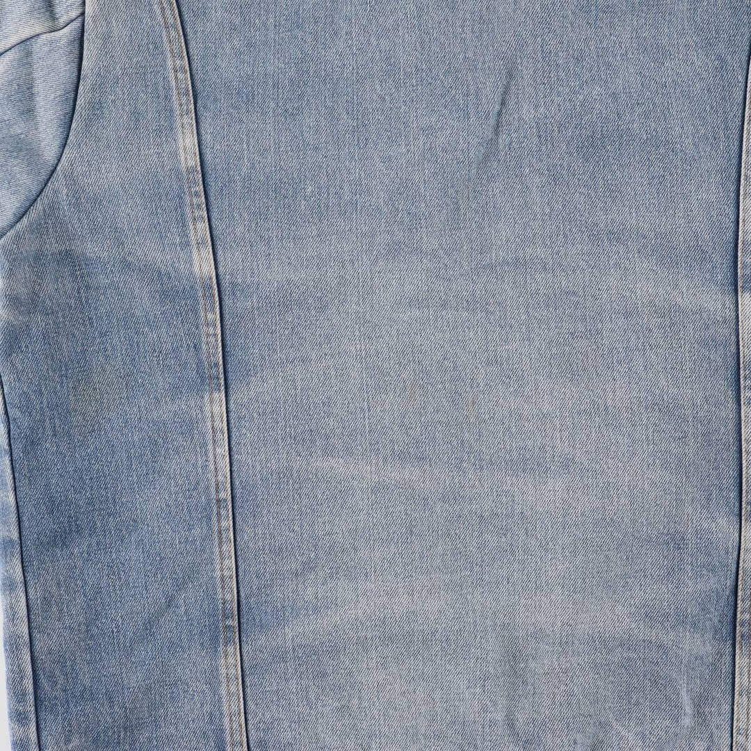 Padded denim jacket, size L, for men unclear Blue type light blue Vintage Second Hand