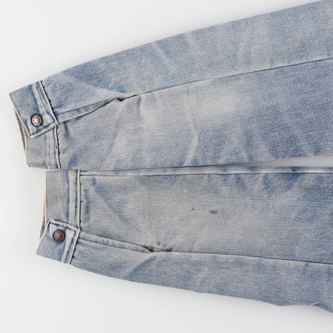 Padded denim jacket, size L, for men unclear Blue type light blue Vintage Second Hand