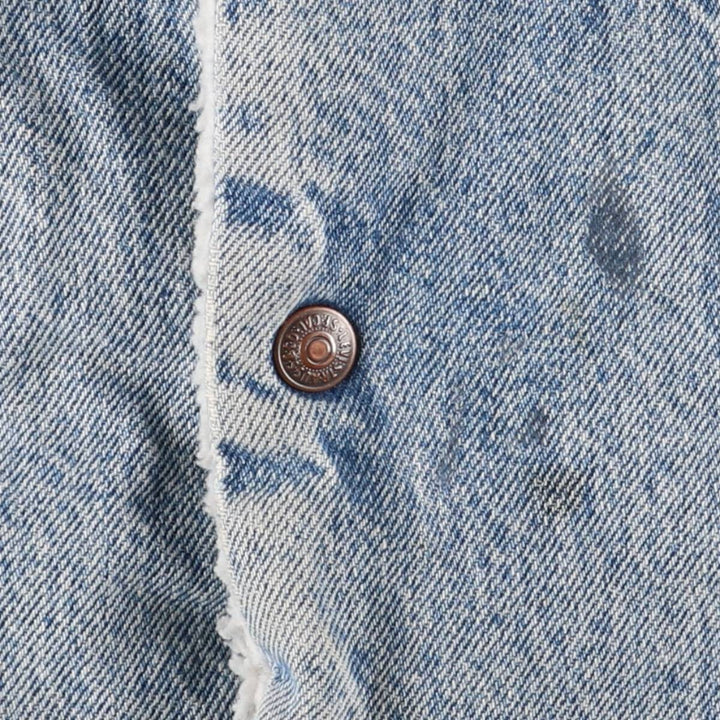 90'S Levi's Padded Denim Jacket, Men's Size XL, Vintage cotton blue type Vintage Second Hand