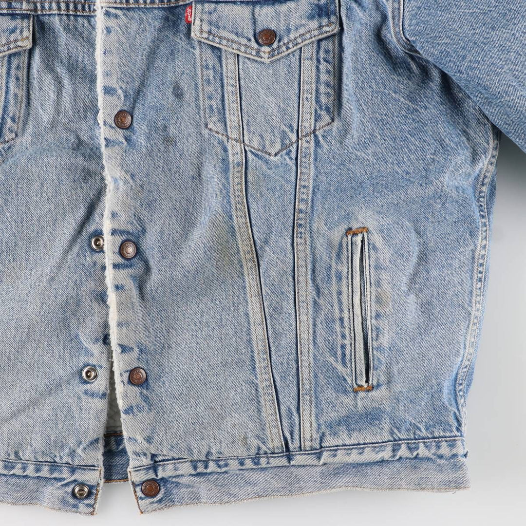 90'S Levi's Padded Denim Jacket, Men's Size XL, Vintage cotton blue type Vintage Second Hand