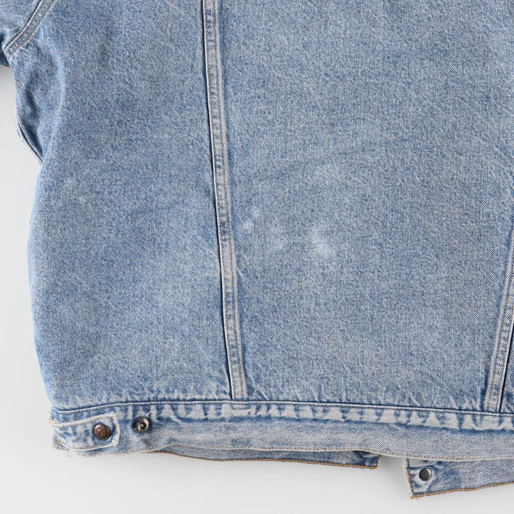 90'S Levi's Padded Denim Jacket, Men's Size XL, Vintage cotton blue type Vintage Second Hand