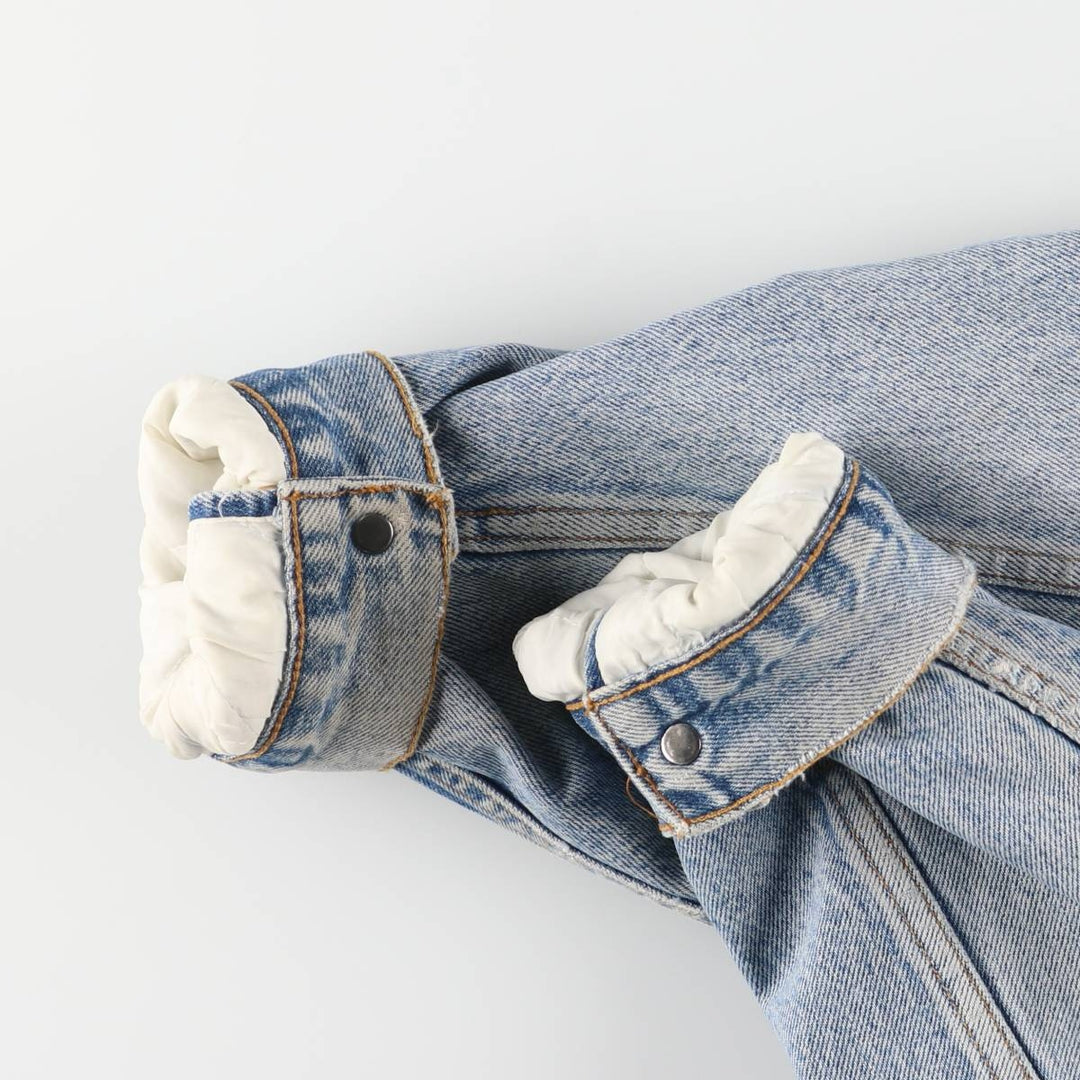 90'S Levi's Padded Denim Jacket, Men's Size XL, Vintage cotton blue type Vintage Second Hand
