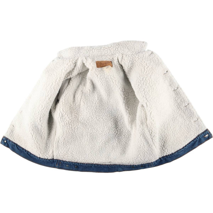 Vintage '90'S Wrangler NFL Eagle Pattern Stars and Stripes Denim Jacket, Made in USA, Men's Size Medium cotton blue type Vintage Second Hand