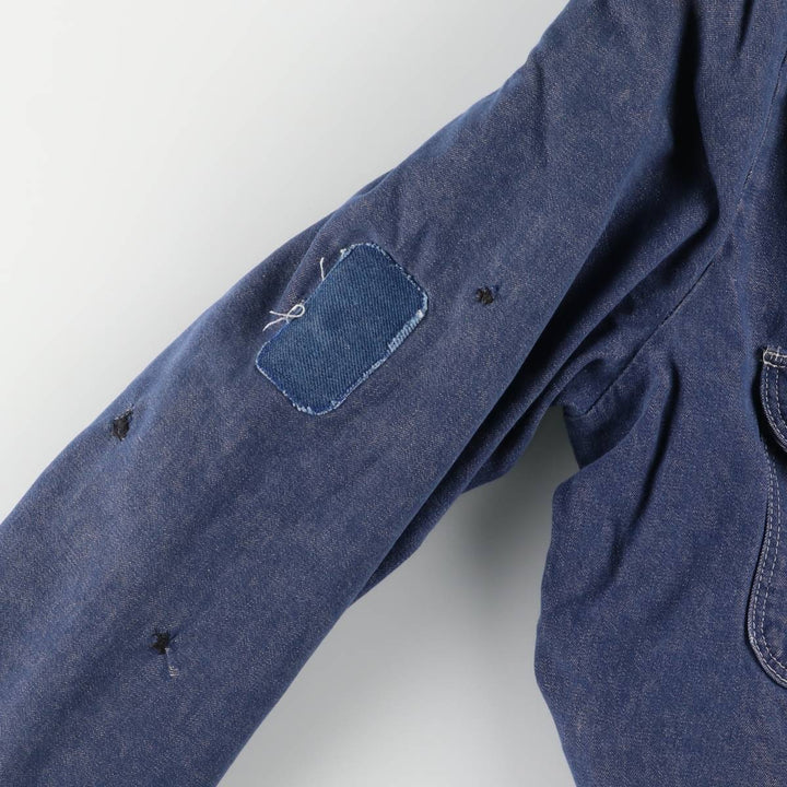 Vintage 1970'S Blue Bell bat-dyed denim coverall, men's size L cotton blue type Vintage Second Hand