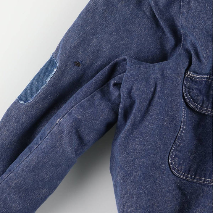 Vintage 1970'S Blue Bell bat-dyed denim coverall, men's size L cotton blue type Vintage Second Hand