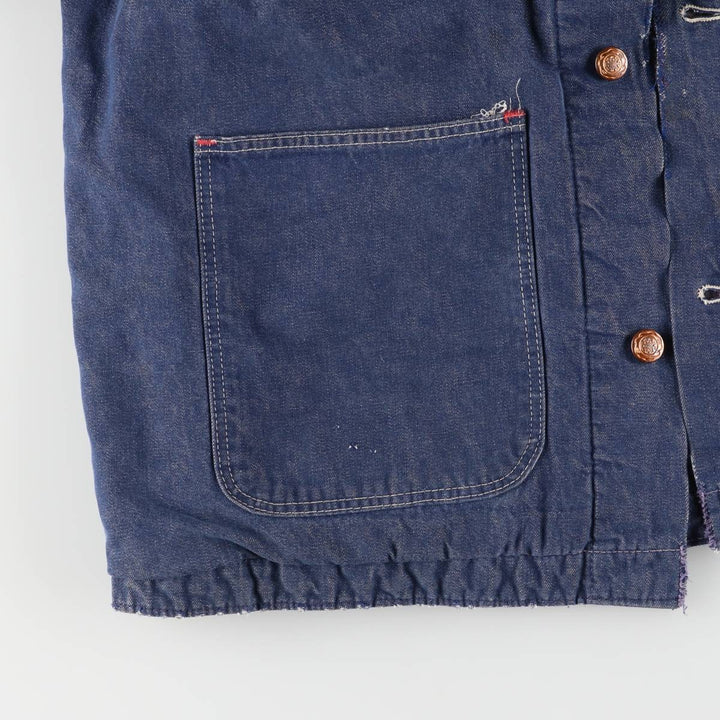 Vintage 1970'S Blue Bell bat-dyed denim coverall, men's size L cotton blue type Vintage Second Hand