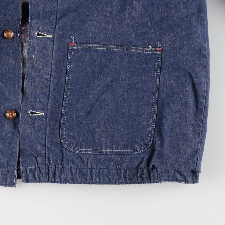 Vintage 1970'S Blue Bell bat-dyed denim coverall, men's size L cotton blue type Vintage Second Hand