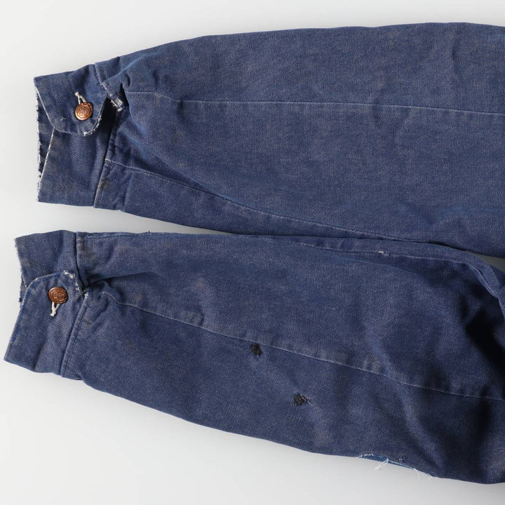 Vintage 1970'S Blue Bell bat-dyed denim coverall, men's size L cotton blue type Vintage Second Hand