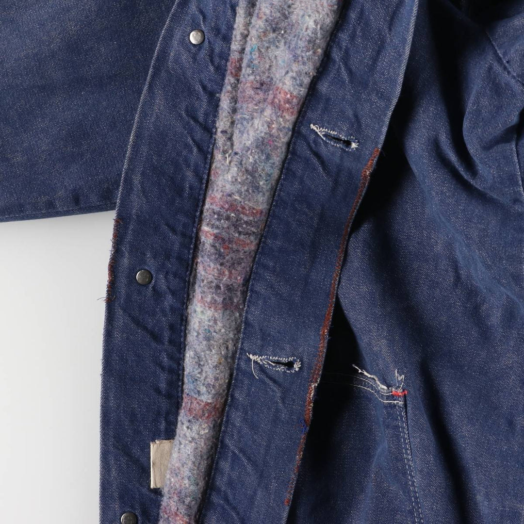 Vintage 1970'S Blue Bell bat-dyed denim coverall, men's size L cotton blue type Vintage Second Hand