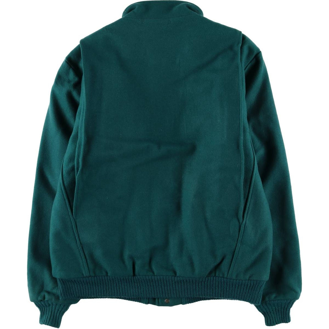 Vintage LLBean padded wool jacket from the 1970'S to 1980s, made in the USA, size L. wool green type Vintage Second Hand