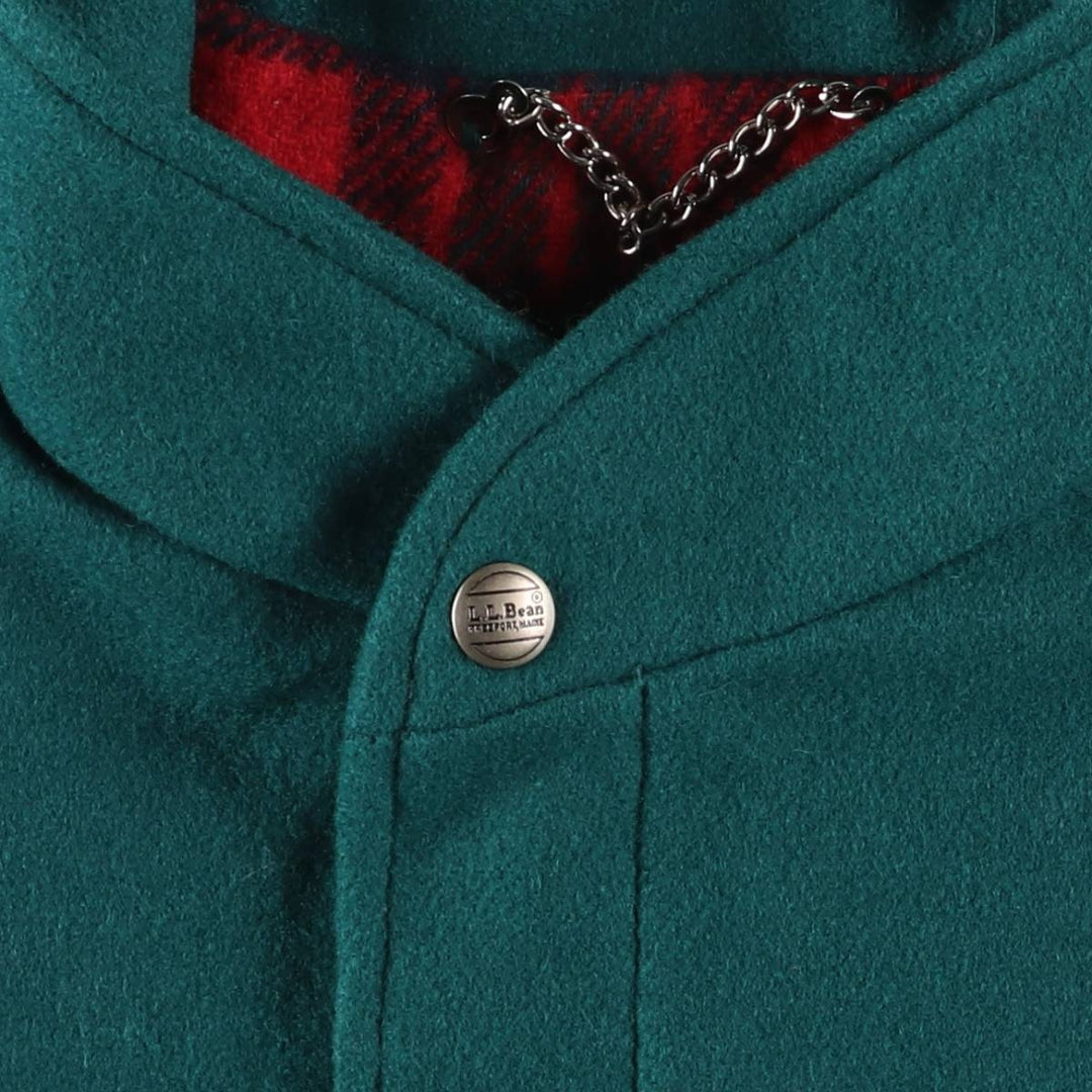 Vintage LLBean padded wool jacket from the 1970'S to 1980s, made in the USA, size L. wool green type Vintage Second Hand