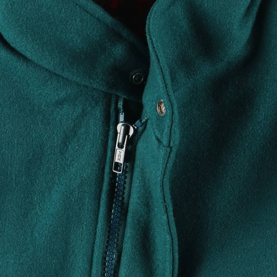 Vintage LLBean padded wool jacket from the 1970'S to 1980s, made in the USA, size L. wool green type Vintage Second Hand