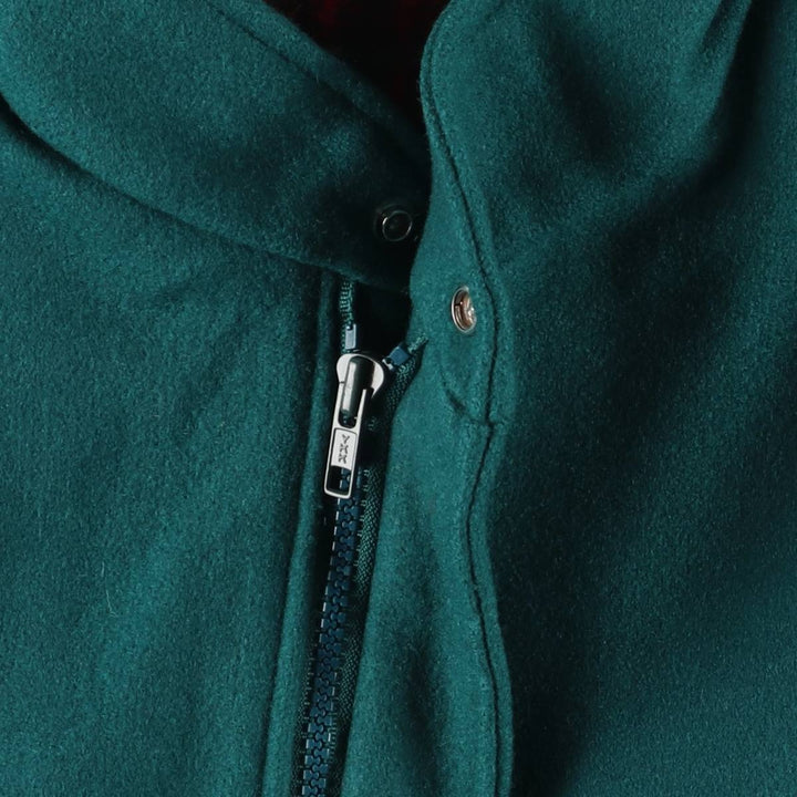 Vintage LLBean padded wool jacket from the 1970'S to 1980s, made in the USA, size L. wool green type Vintage Second Hand