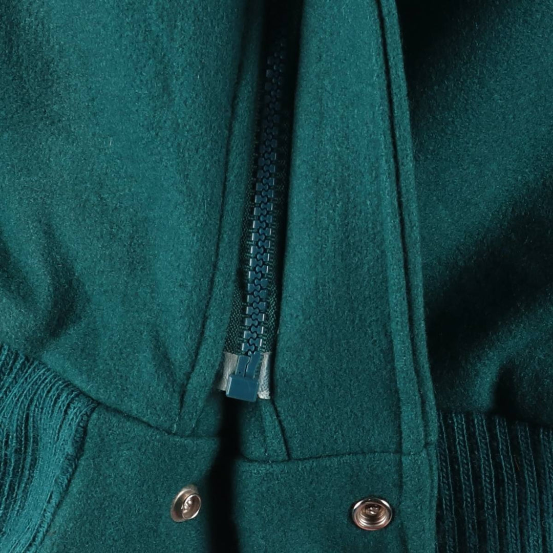 Vintage LLBean padded wool jacket from the 1970'S to 1980s, made in the USA, size L. wool green type Vintage Second Hand
