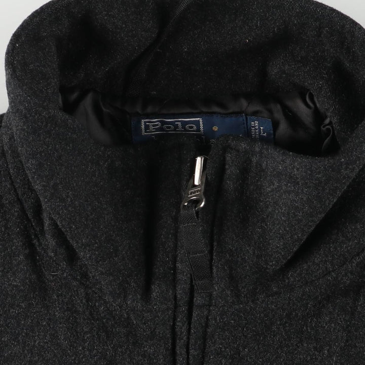 Ralph Lauren POLO by Ralph Lauren padded wool jacket, men's size L wool black type Vintage Second Hand