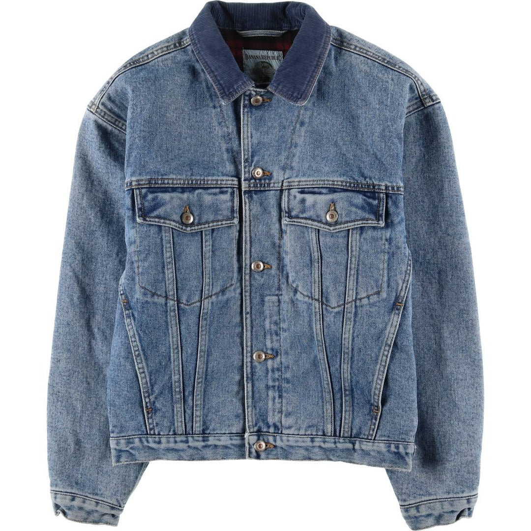 90'S Banana Republic Denim Jacket, Men's Size Small, Vintage cotton blue type Vintage Second Hand