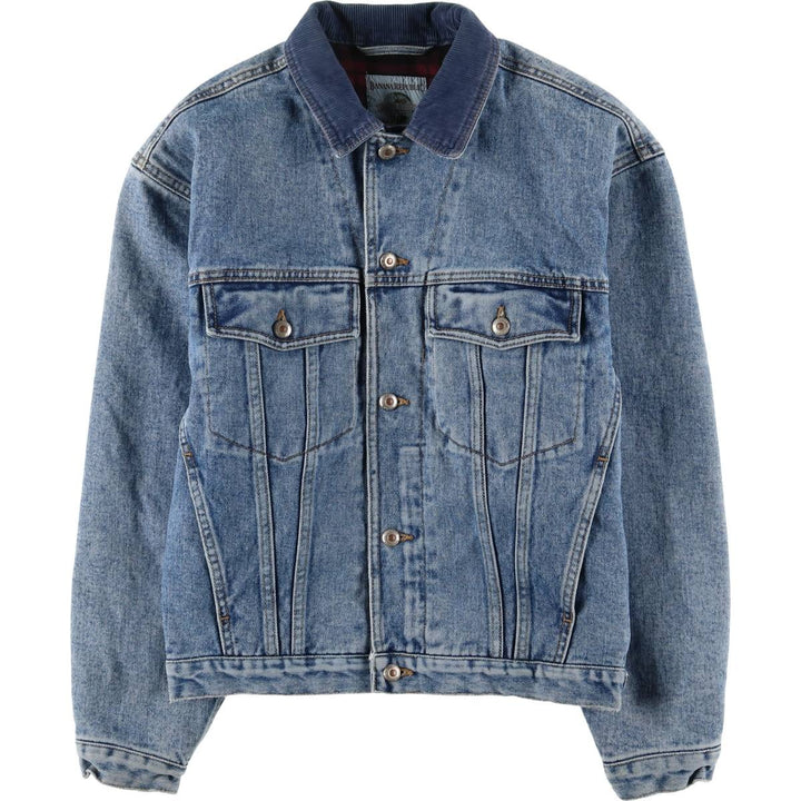 90'S Banana Republic Denim Jacket, Men's Size Small, Vintage cotton blue type Vintage Second Hand