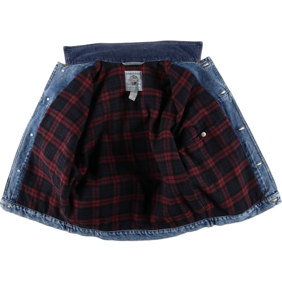 90'S Banana Republic Denim Jacket, Men's Size Small, Vintage cotton blue type Vintage Second Hand