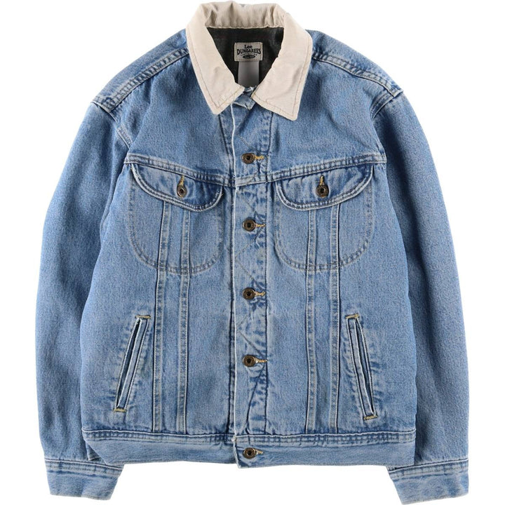 Vintage 90'S Lee DUNGAREES denim jacket, size M, men's unclear blue type Vintage Second Hand
