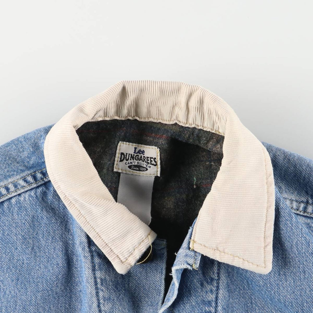 Vintage 90'S Lee DUNGAREES denim jacket, size M, men's unclear blue type Vintage Second Hand