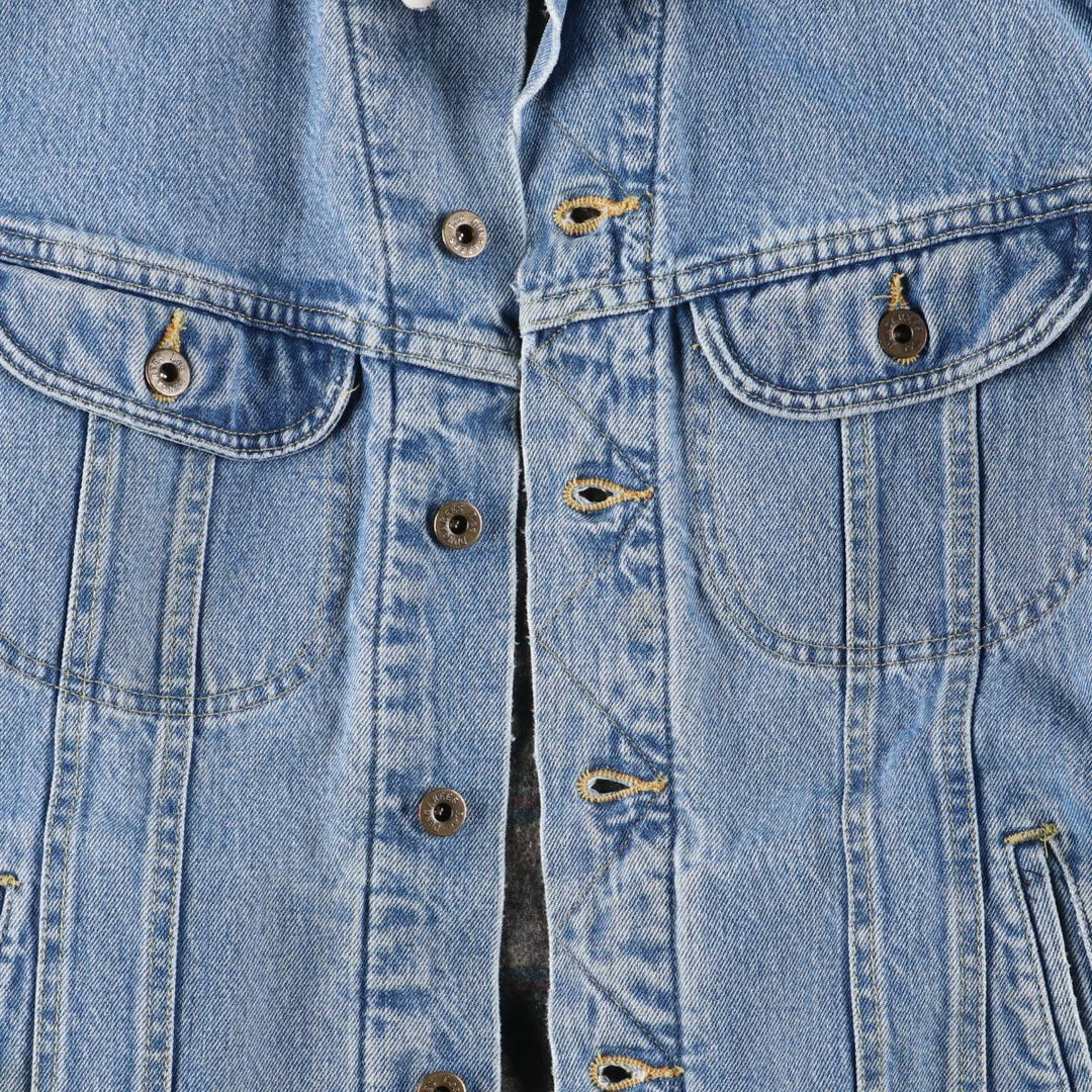 Vintage 90'S Lee DUNGAREES denim jacket, size M, men's unclear blue type Vintage Second Hand